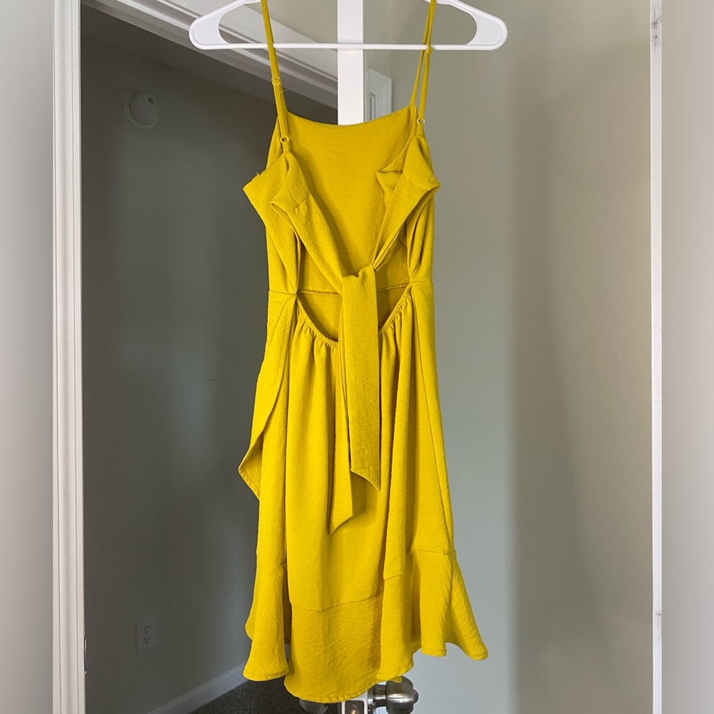 Yellow Ruffled Sundress - Picture 2 of 3